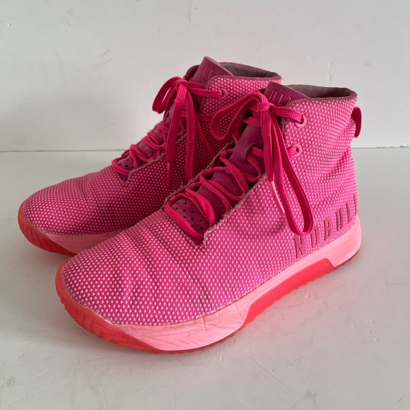 NOBULL unisex pink High-Top Trainer sneakers size M6.5/F8 - Picture 1 of 8